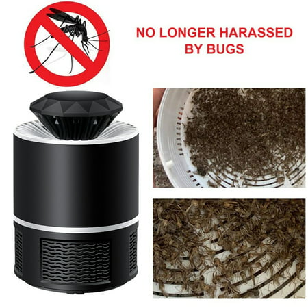 DDgui Fashion New Electric Fly Bug Zapper Mosquito Insect LED Light Trap Lamp Pest Control Black DDgui220929-4962
