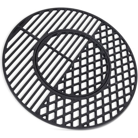 BOZO 21.5 X 21.5 Inch Grill Grate Replacement for Weber 22.5 Inch Kettle  Performer & Charcoal  Heavy Duty Cast Iron  Part Number 8835