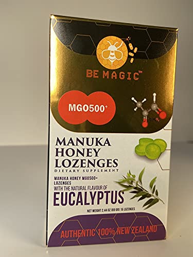 Manuka Honey + Eucalyptus Lozenges, 15 Drops