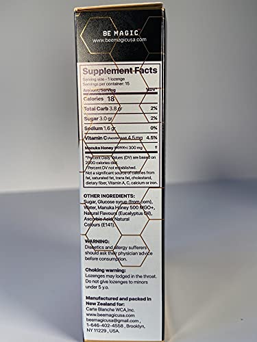 Manuka Honey + Eucalyptus Lozenges, 15 Drops thumbnail