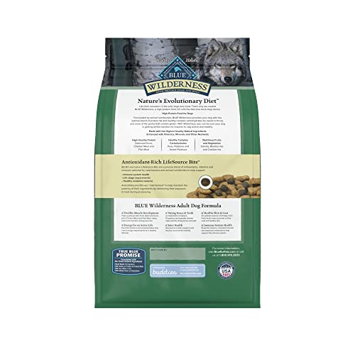 Blue Buffalo Wilderness High Protein, Natural Adult Dry Dog Food, Duck 4.5-lb thumbnail