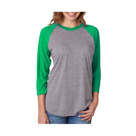 Next Level Active Apparel Unisex Tri-Blend 3/4-Sleeve Raglan - 6051