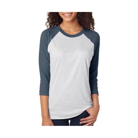 Next Level Active Apparel Unisex Tri-Blend 3/4-Sleeve Raglan - 6051