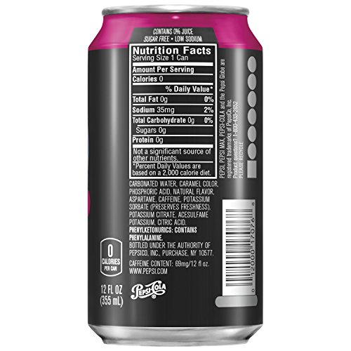 Pepsi Zero, Wild Cherry, 12 Fl Oz. Can, 3 (12 Pack) thumbnail