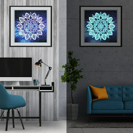 5D Diamond Painting Luminous Handmade DIY Home Decoration Painting 30x30cm A18-Z#5325 2022 Newest 5D Diamond Painting