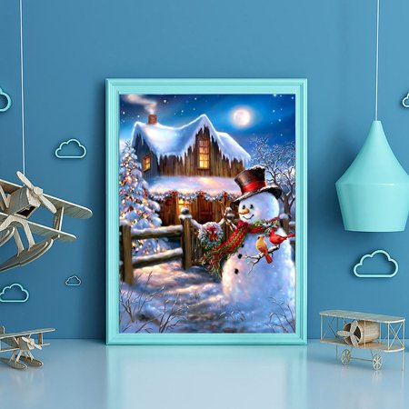2022 Newest Christmas Rhinestone Painting Paste DIY Diamond Painting Cross Stitch 5D LJ-C#4804 Christmas Rhinestone Painting
