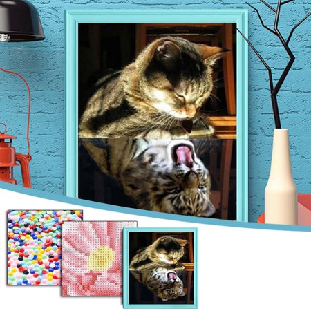 2022 Newest 5D DIY Cat Diamond Painting Kit Home Decoration Painting Frameless LJ-C#4962 5D DIY Cat