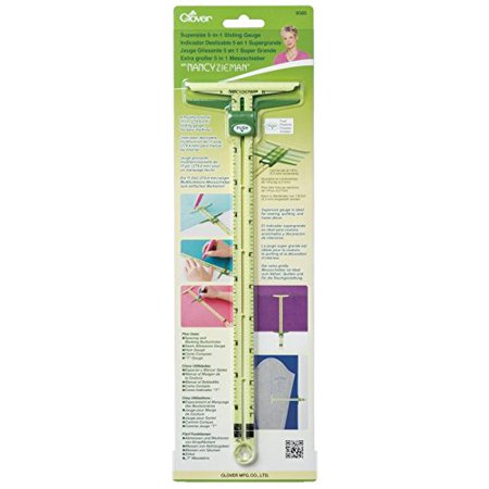 9585 Supersize 5-in-1 Sliding Gauge  Spacing and Marking Button Holes by Clover