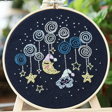 DDgui New Upgraded Full Range of Embroidery Cross Stitch Stamped Embroidery Cloth with Floral Kit DDgui WAA220921-1136