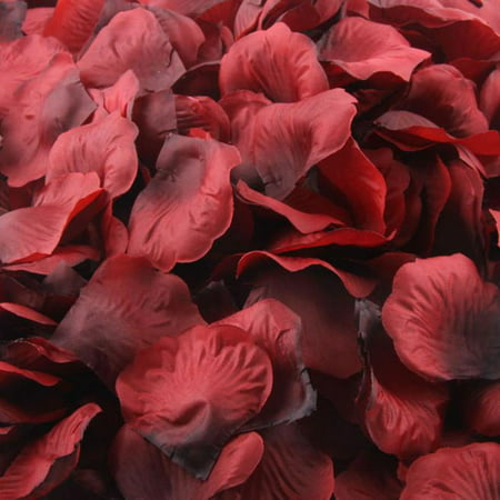1000pcs Wine Silk Rose Artificial Petals Wedding Party Flower Favors Decor - 2022 New 1000pcs Wine Silk 812EE-#9764