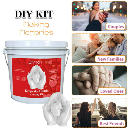 Souvenir Hand Casting Kit DIY Plaster Statue Modeling Kit Handheld Hand Mold Ljddg#31610 Halloween Decorations Indoor Souvenir Hand Casting
