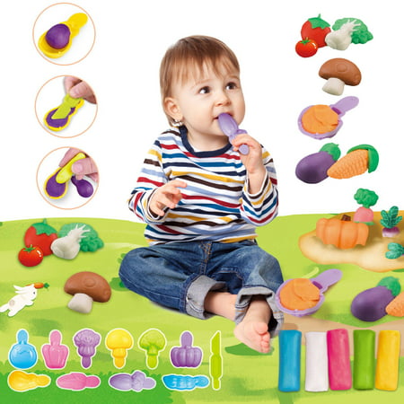 DDgui New Upgraded Vegetables Soft Magic Plasticine Craft Early Education Diy Colored with Tool DDgui LBB220923-7668