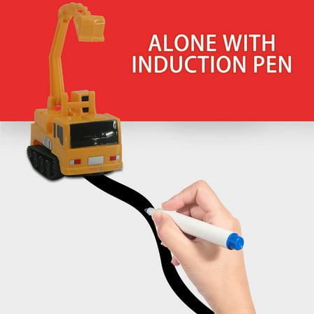 Usupdd Line Induction Car and Pen Toy Car  Automatic Induction Road Marking Train  Children S Toy 5ml WLL220810-4742