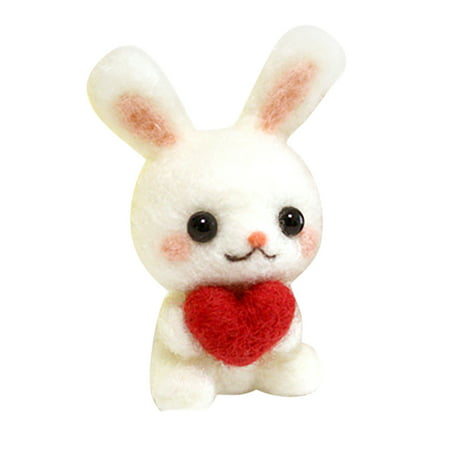 Usupdd Cute Pattern Handmade DIY Poke Wool Felts Material Production Package Usupdd 220810-8532