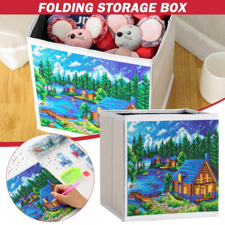 5D DIY Diamond Painting Foldable Storage Box Embroidery Diamond Home Decoration A18-Z#4973 2022 Newest 5D DIY Diamond