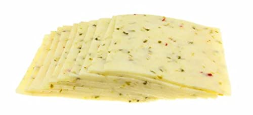 California Select Farms Sliced Pepper Jack Cheese - Monterey Jack with Jalapeno Peppers - Gluten Free - 30 Sliced 1.5lbs thumbnail