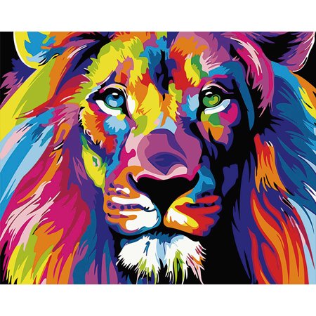 Buodes Painting Canvas DIY Oil Painting Paint by Number with Brushes and Pigment (Without Frame) Clearance Sale