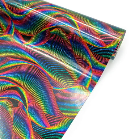 Usupdd Glitter Powder Wave Heat Transfer Film Heat Transfer Vinyl Clothing DIY Printing Usupdd 220804-5999