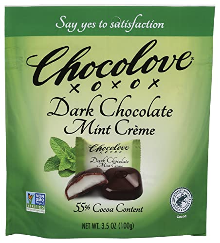 mint choco♡ Diet info for Chocolove Xoxox Filled Dark Chocolate Mint