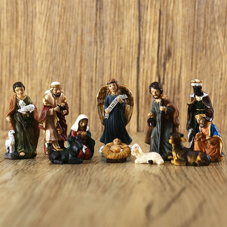 DDgui New Fashion Manger Set Resin Crafts Ornaments Nativity Religious Gifts DDgui LAA220927-6678