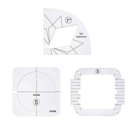 Usupdd Acrylic DIY Sewing Patchwork Ruler Special-shaped Hollow Sewing Kit Patchwork Template Usupdd WANG220811-2723
