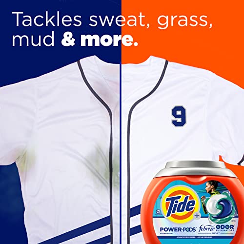 Tide Sport Power HE Deep Cleaning Concentrated Laundry Detergent Pods 25 Pacs - 37oz: Odor Control, Cold Water Detergent, Paraben-Free thumbnail