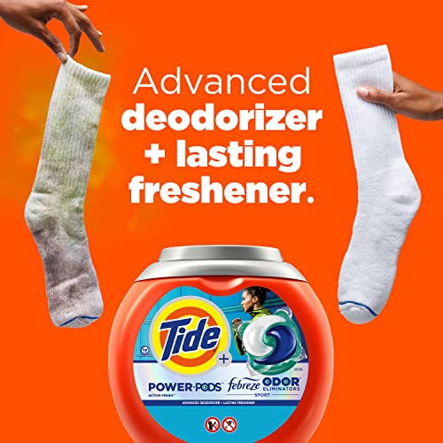 Tide Sport Power HE Deep Cleaning Concentrated Laundry Detergent Pods 25 Pacs - 37oz: Odor Control, Cold Water Detergent, Paraben-Free thumbnail