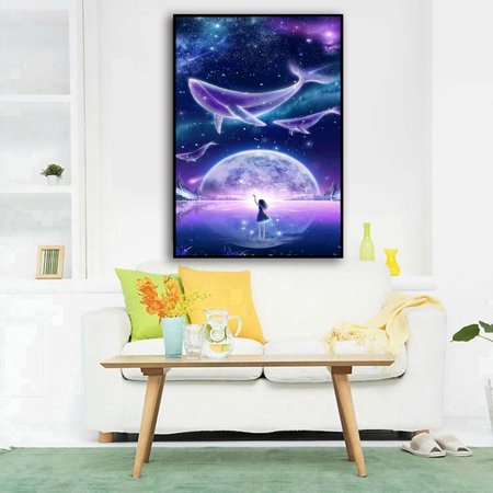 5D Embroidery Paintings Rhinestone Pasted DIY Diamond Painting Cross Stitch USLJ9-6249 2022 Clearance Halloween Decorations Indoor 5D Embroidery Paint
