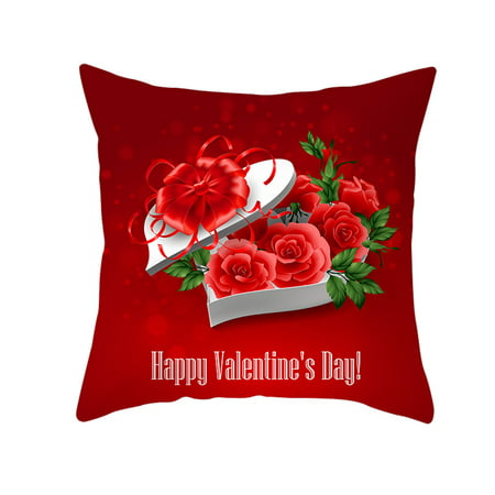 MIANHT Valentine S Day Pillowcase Printing Pillowcase Peach Skin Pillowcase - 2022 Valentine S Day Pillowcase O-#5796