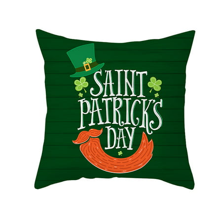 Usupdd New Fashion St. Patrick S Day Linen Pillowcase Irish Holiday Decoration Pillowcase - 2022 New Toys St. Patrick S Day a-a#24791