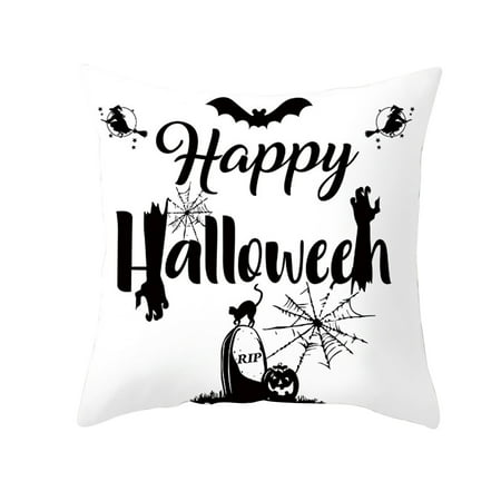 Halloween Decoration Hemp Simulation Applique Pillowcase Living Room Sofa Party 08HWC15A#7287 2022 the Hot Halloween Decoration Hemp