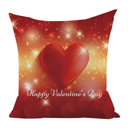 DDgui New Valentine S Day Linen Pillowcase Printing Sofa Cushion Home Decoration 45 X 45cm DDgui LBB220920-7786