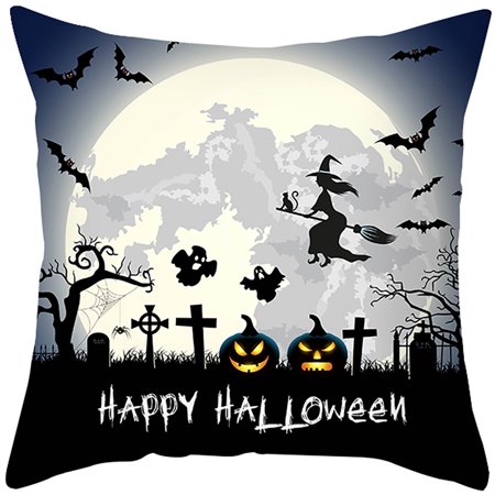 Halloween Pumpkin Pillowcase Autumn Decoration Witch Hat Pillow Cushion 1PCS Halloween Decorations-a#5075 2022 Halloween Halloween Pumpkin Pillowcase