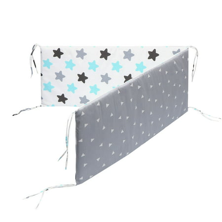 U#7287，Crib Surround Toddler Bed Guardrail Baby Anti-Collision Shock-Proof Protection Printing Pattern Bed Surround，P#7287 DG