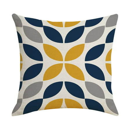 Geometric Abstract Print Pillowcase Linen Pillowcase Sofa Cushion Cover 08HWC15A#8835 2022 the Hot Geometric Abstract Print