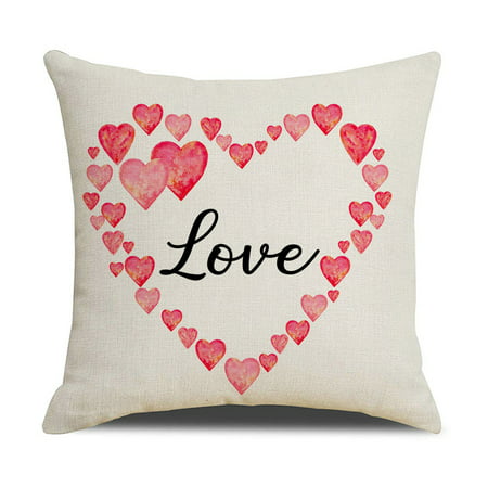 DDgui New Fashion Valentine S Day Pillowcase Truck Love Sofa Pillowcase Square Linen Printing Pillowcase DDgui LAA220927-4722