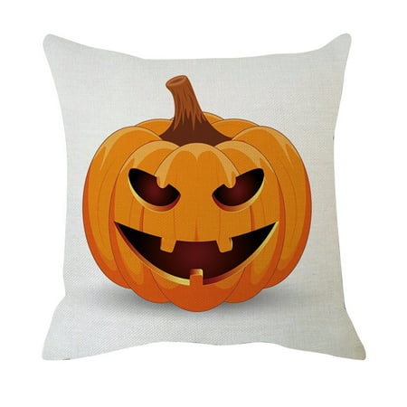 Halloween Pumpkin Cotton Linen Throw Pillow Case Cushion Cover Home Sofa Decor A18-Z#14838 2022 Newest Halloween Pumpkin Cotton