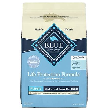 Blue Buffalo Life Protection Formula Natural Puppy Dry Dog Food  Chicken and Brown Rice 15-lb