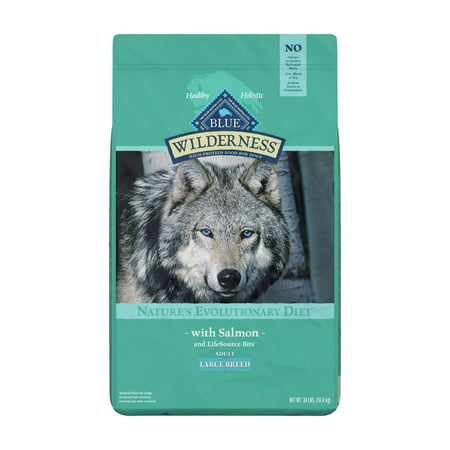 Blue Buffalo Wilderness Large Breed Adult Natural Salmon Dry Dog Food  24 Lb. Bag