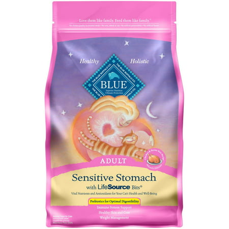 Blue Buffalo Sensitive Stomach Natural Adult Dry Cat Food  Chicken & Brown Rice