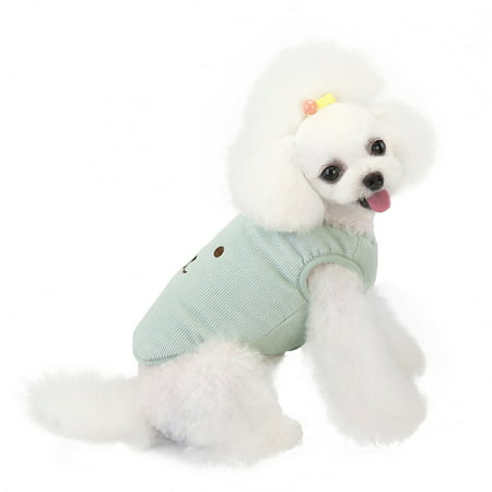 Usupdd New Pet Clothing Autumn and Winter Pet Clothing Bear Embroidered Cotton Vest Usupdd WAA220822-4542