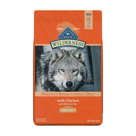 Blue Buffalo Wilderness Large Breed Adult Natural Chicken Dry Dog Food  24 Lb. Bag