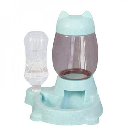MEROTABLE 2.2L Pet Automatic Feeder Drinking Bowl for Dogs Cat Blue