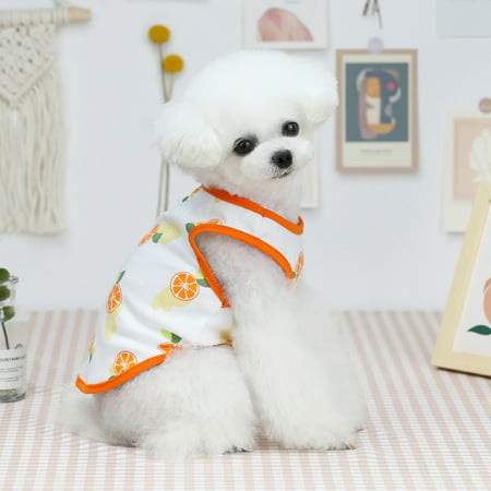 Usupdd New Pet Dog Summer New Clothing Cute Thin Five-color Fruit Vest Casual Unisex Usupdd WAA220822-7287