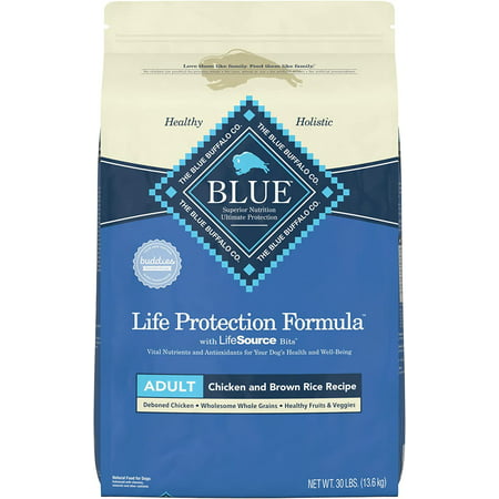 Blue Buffalo Life Protection Formula Natural Adult Dry Dog Food  Chicken and Brown Rice 30-lb