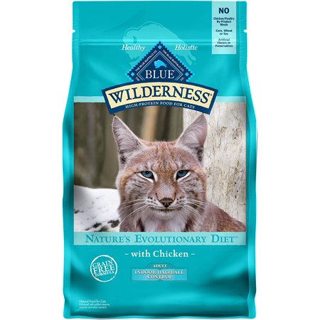 Blue Buffalo Wilderness High Protein Grain Free  Natural Adult Indoor Hairball Control Dry Cat Food  Chicken