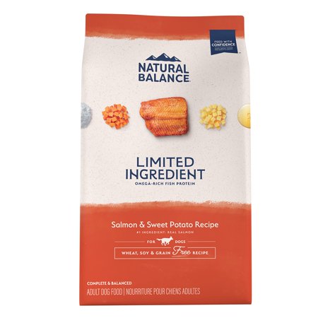 Natural Balance Limited Ingredient Diet Salmon & Sweet Potato | Adult Grain-Free Dry Dog Food | 4-lb. Bag