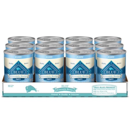 Blue Buffalo Homestyle Recipe Natural Puppy Wet Dog Food  Chicken 12.5-oz Can (Pack of 12)