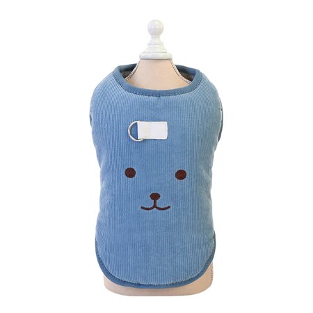 MIANHT Pet Clothing Autumn and Winter Pet Clothing Bear Embroidered Cotton Vest - 2022 Fashion Pet Clothing Autumn I-#4542