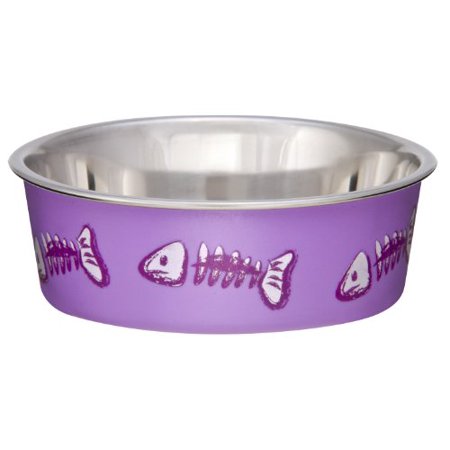 Loving Pets Fish Bella Bowl for Cat  X-Small  Lilac 7751